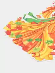 Белый плакат фигурный