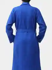 Синий халат вафельный мужской Великан, Макси, банный, домашний, 100% хлопок р.56-62