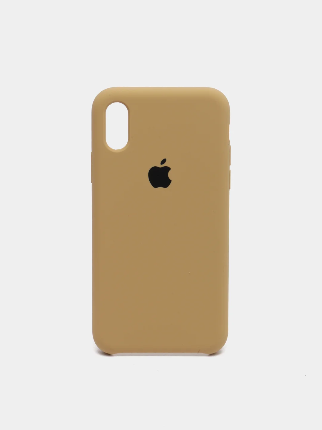 Горчичный чехол Silicone Case ( Чехол силиконовый ) для iPhone XS / XS MAX