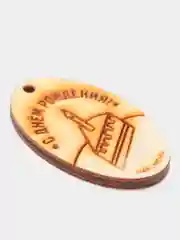 Бежевый бирка "С днём рождения"