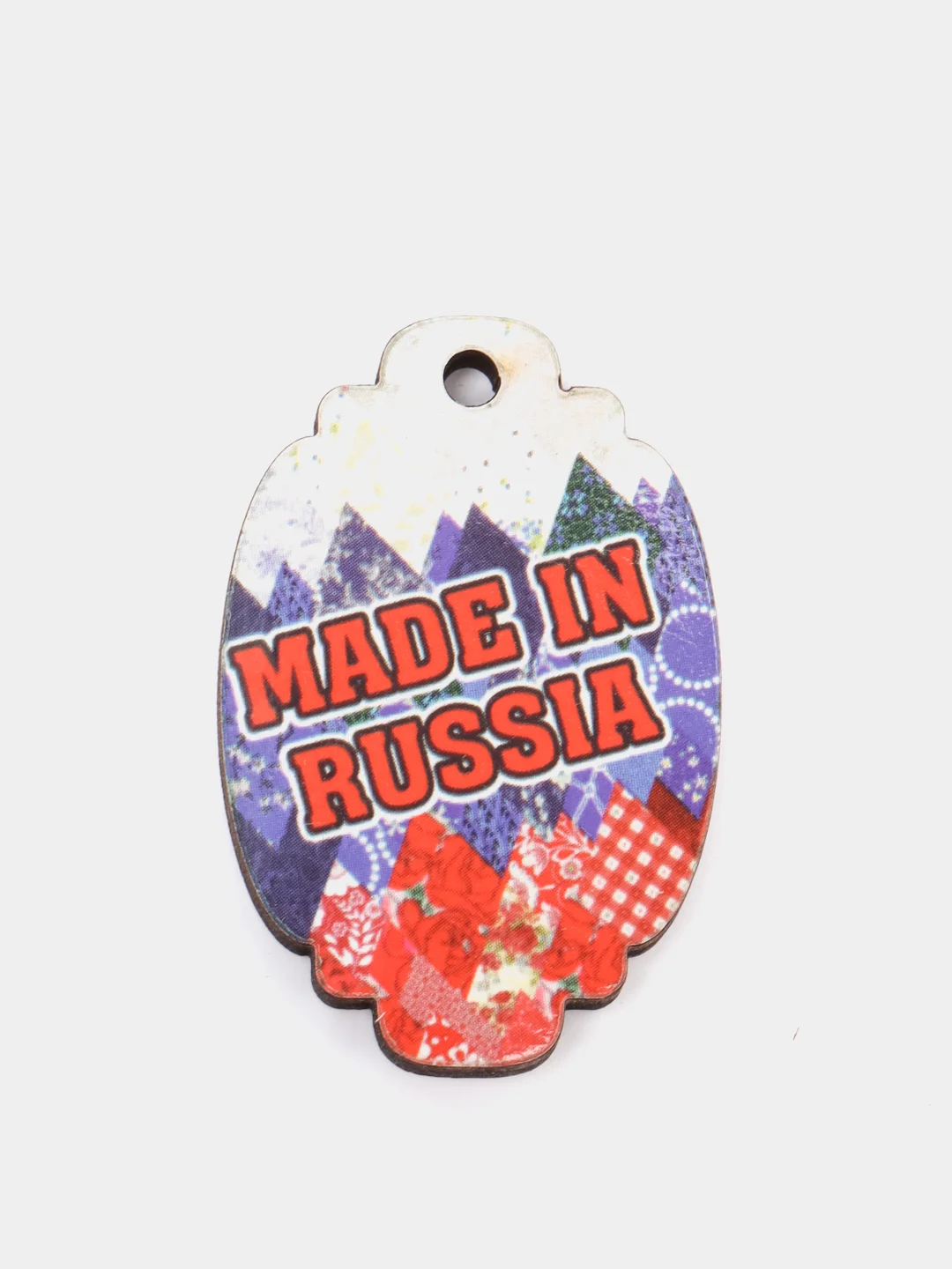 Синий бирка "Made in Russia"