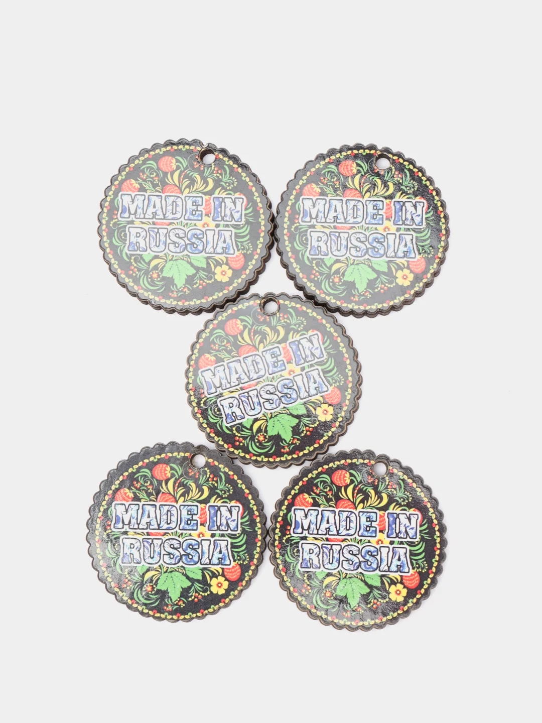 Черный бирка "Made in Russia"
