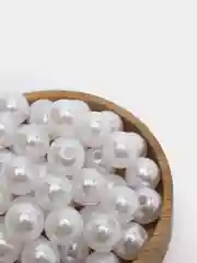 Белый бусины под жемчуг, 8 мм