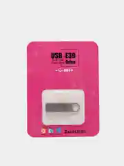 Серебряный флеш-накопитель металлический, USB, на 4, 8, 16, 32, 64, 128Gb, USB 2.0, 3.0