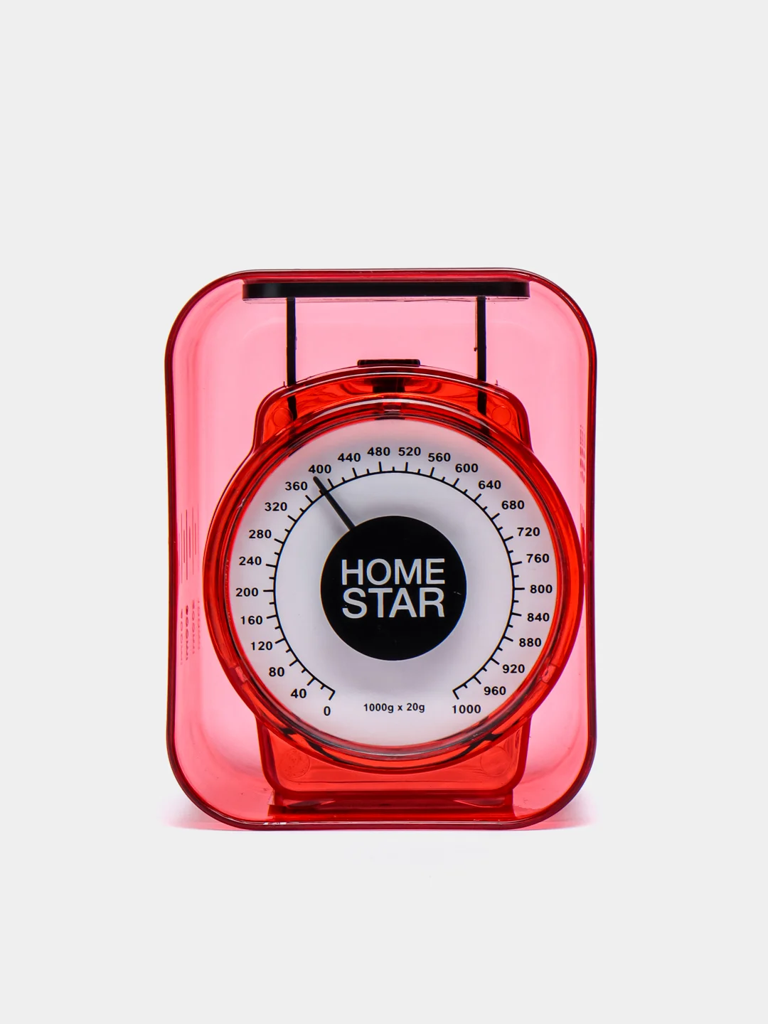Весы кухонные HOMESTAR HS-3004М, механические, до 1 кг, чаша 0.5 л, красные
