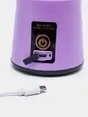 Блендер LuazON LBR-01, портативный, 24 Вт, 380 мл, USB, фиолетовый