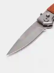 Хаки нож выкидушка складной туристический "Подстреленный Карась"