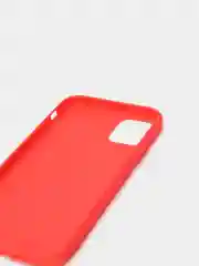 Красный чехол силиконовый, матовый, мягкий для Айфон iPhone XSMax / 11 / 11 Pro /  11 Pro Max / 12
