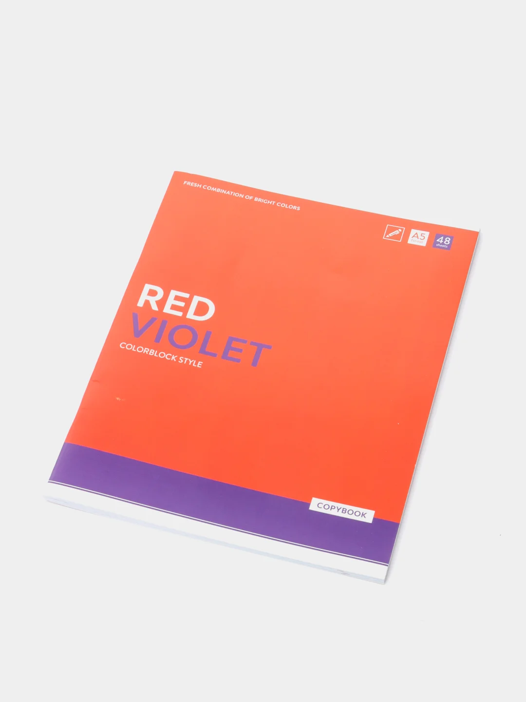 Тетрадь 48л., А5, клетка "Моноколор. Colorblock"