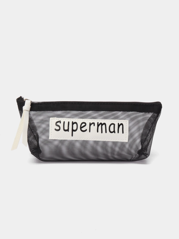 Пенал "SOS", "Superman", органайзер для канцтоваров, пенал для канцтоваров, косметичка