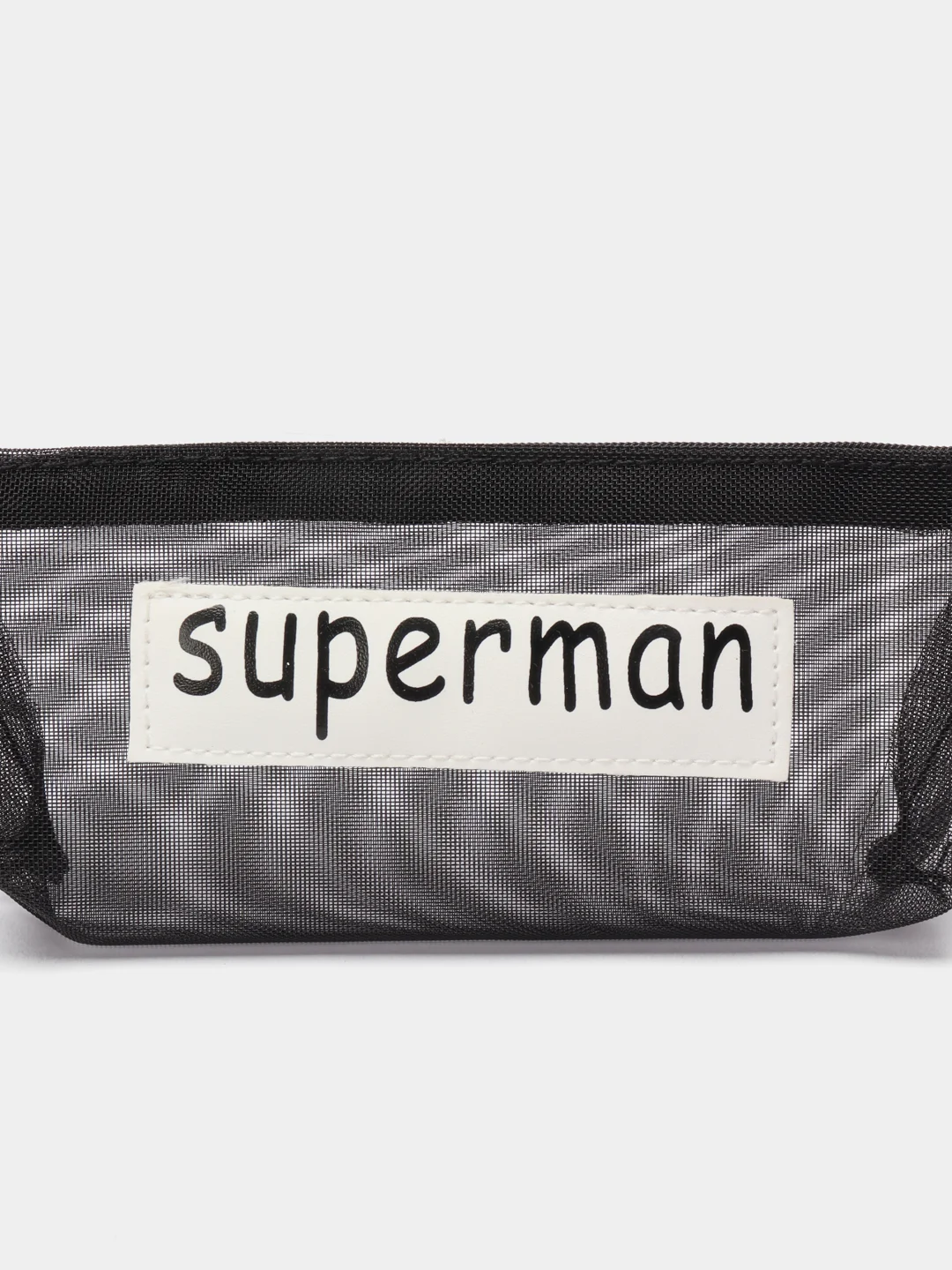 Белый пенал "SOS", "Superman", органайзер для канцтоваров, пенал для канцтоваров, косметичка