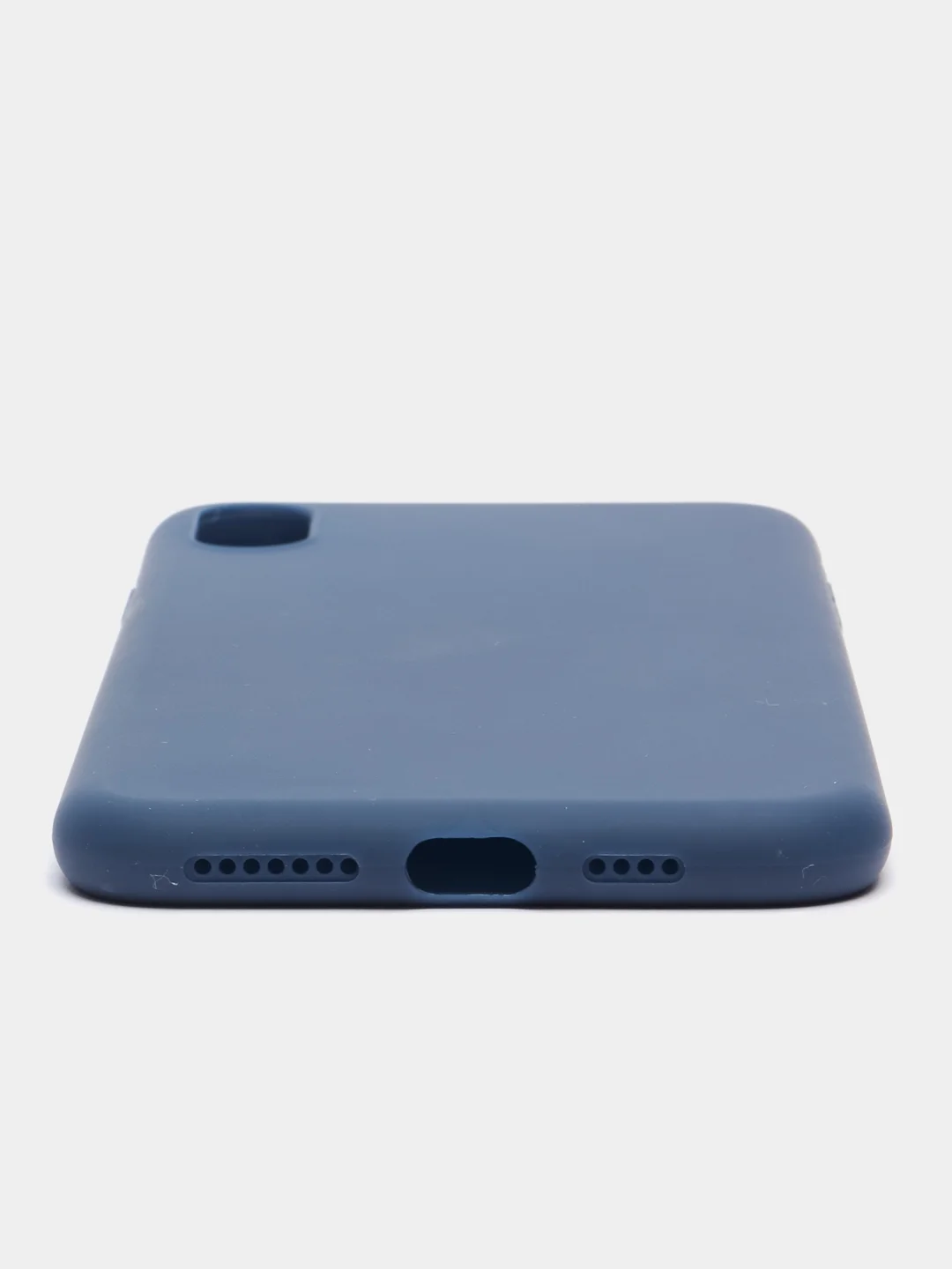 Синий чехол для Apple iPhone XS Max силиконовый, 14 цветов