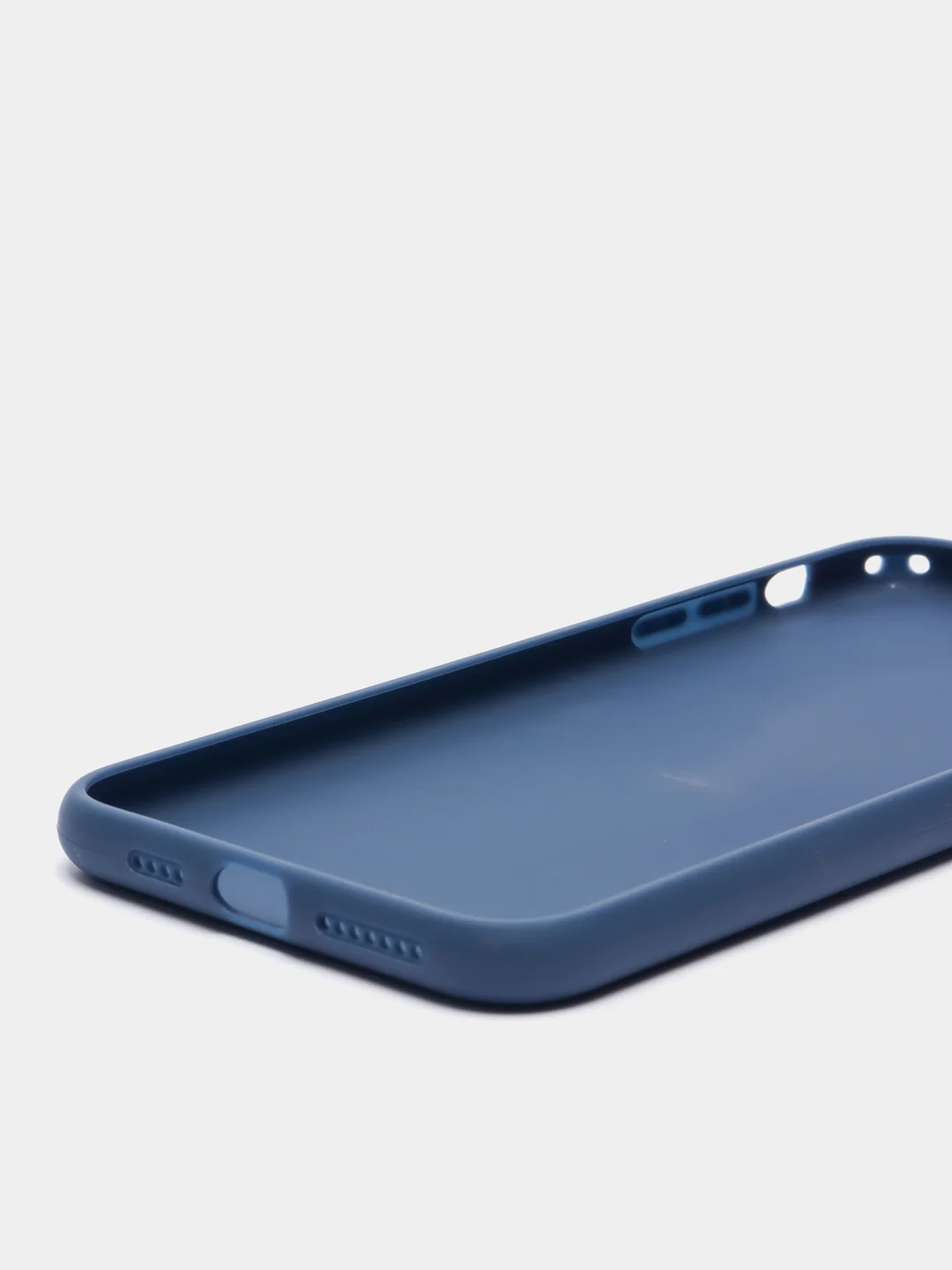 Синий чехол для Apple iPhone XS Max силиконовый, 14 цветов