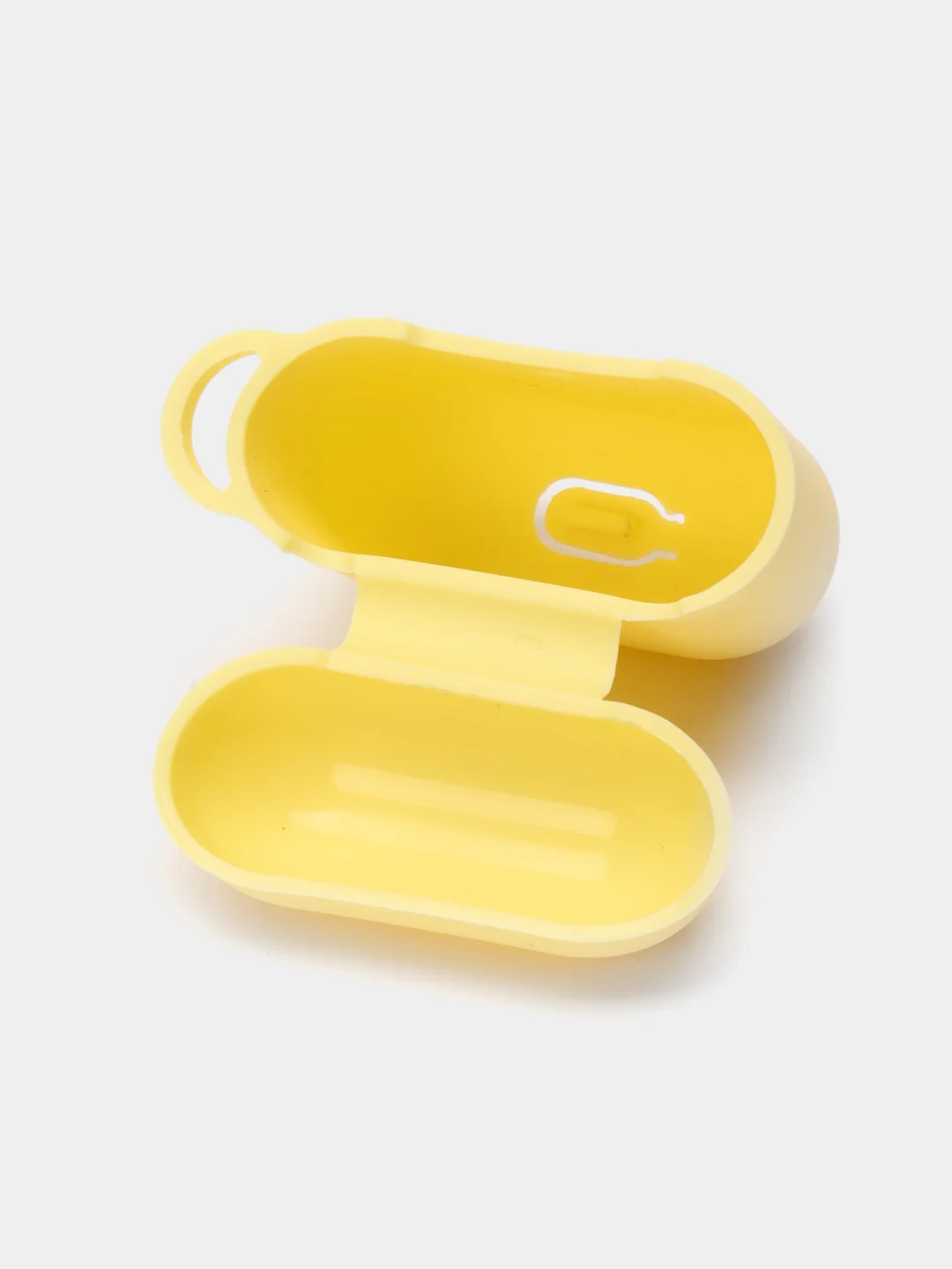 Лимонный чехол для наушников Airpods 2 c карабином силиконовый