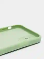 Мятный чехол силиконовый для Phone 11 с бархатной подкладкой