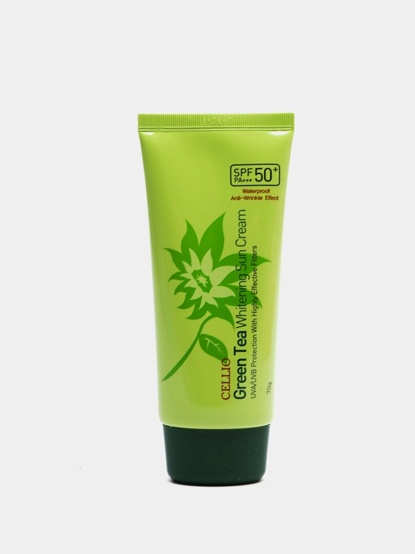 Крем увлажняющий, солнцезащитный, с экстрактом зеленого чая SPF 50 Farmstay, 70 г