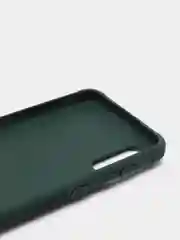Тёмно-зелёный чехол Samsung Galaxy A02, Самсунг Галакси А02 силиконовый рифленый с подставкой