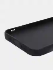 Черный чехол для iPhone 12 силиконовый с покрытием Soft Touch
