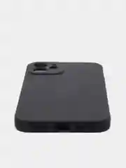 Черный чехол для iPhone 12 силиконовый с покрытием Soft Touch