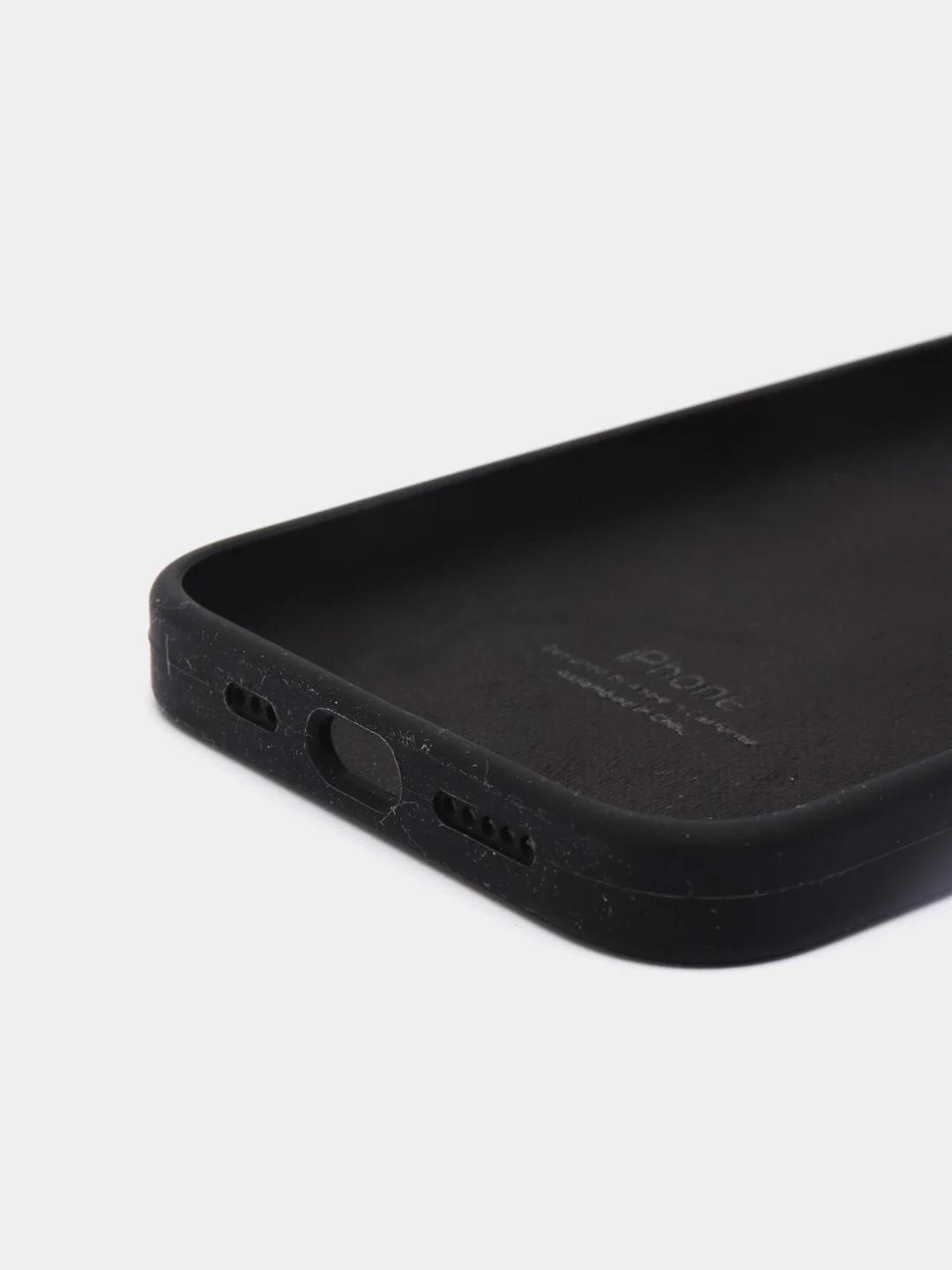 Черный чехол Silicone Case для Apple iPhone 13 Pro