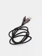 Черный кабель для зарядки с индикатором, iP, Вегас, 1м, 2,4A, Быстрая зарядка QC3.0, микс цветов