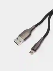 Черный кабель для зарядки с индикатором, iP, Вегас, 1м, 2,4A, Быстрая зарядка QC3.0, микс цветов