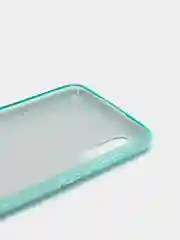 Зеленый чехол Samsung Galaxy A02, Самсунг Галакси А02 блестящий