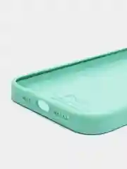 Мятный чехол силиконовый для iPhone 13, 13 Pro, 13 Pro Max, с закрытым низом