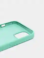 Мятный чехол силиконовый для iPhone 13, 13 Pro, 13 Pro Max, с закрытым низом