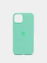 Мятный чехол силиконовый для iPhone 13, 13 Pro, 13 Pro Max, с закрытым низом