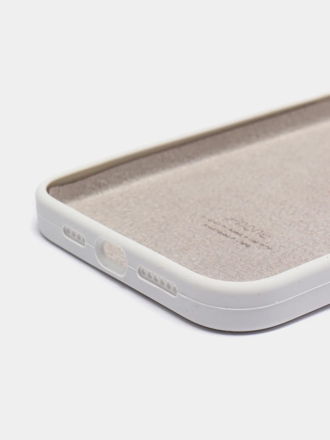 Бежевый чехол Silicone Case для iPhone 13 Pro Max