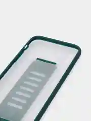 Тёмно-зелёный противоударный чехол с ремешком держателем для iPhone X, Xs, XR