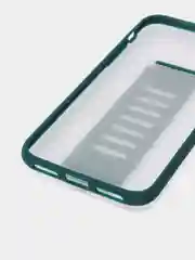 Тёмно-зелёный противоударный чехол с ремешком держателем для iPhone X, Xs, XR