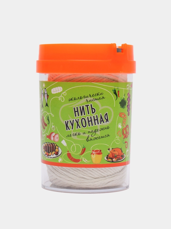 Нитка кулинарная, х/б, кухонная, в диспенсере