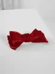 Багровый заколка-бант для волос, шелк