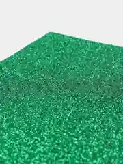 Зеленый кожзам с мелкими блестками искуственная кожа для бантиков