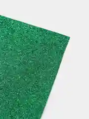 Зеленый кожзам с мелкими блестками искуственная кожа для бантиков