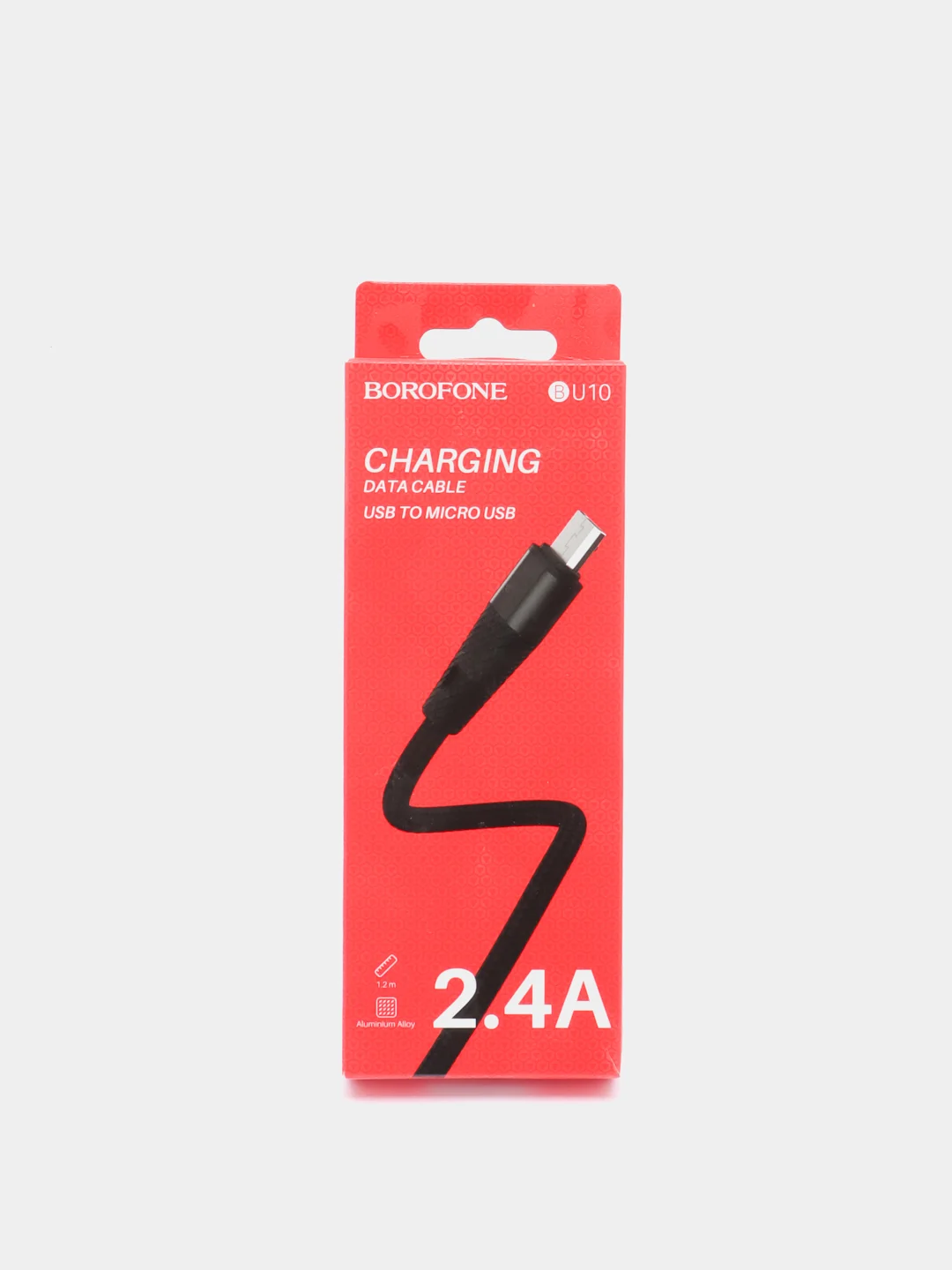 Кабель USB BOROFONE BU10 Pineapple Lightning, чёрный, 1,2 м