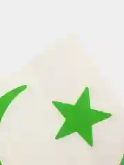 Зеленый наклейка Полумесяц