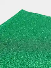 Зеленый кожзам с мелкими блестками искуственная кожа для бантиков