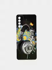 Хром чехол Huawei P Smart 2021, Хуавей П Смарт 2021 силиконовый, с рисунком