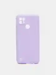 Сиреневый чехол для Realme C21 силиконовый матовый однотонный