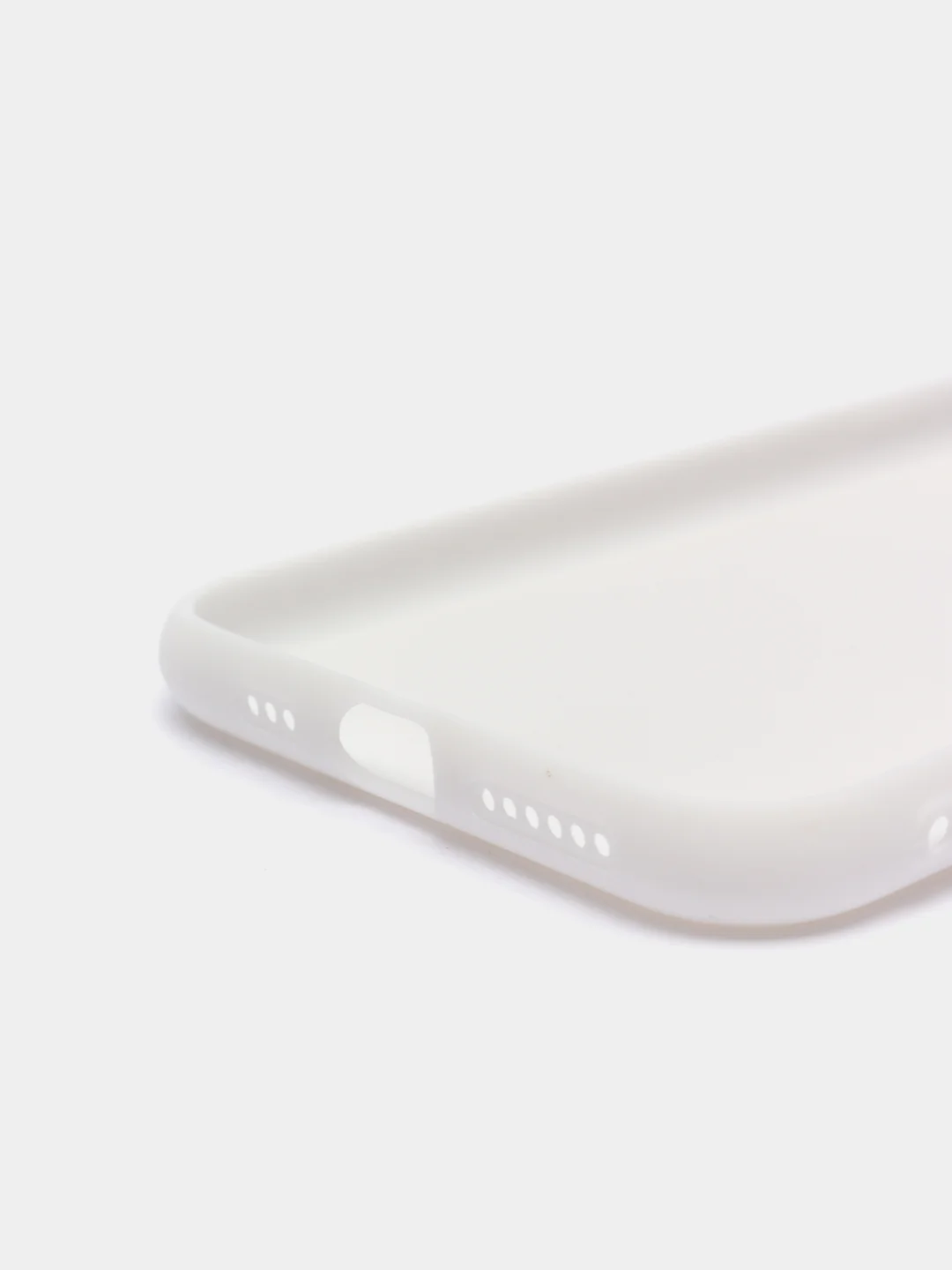 Белый чехол силиконовый для iPhone 11, 11 Pro, 11 Pro Max, 12 Pro, 12 Pro Max