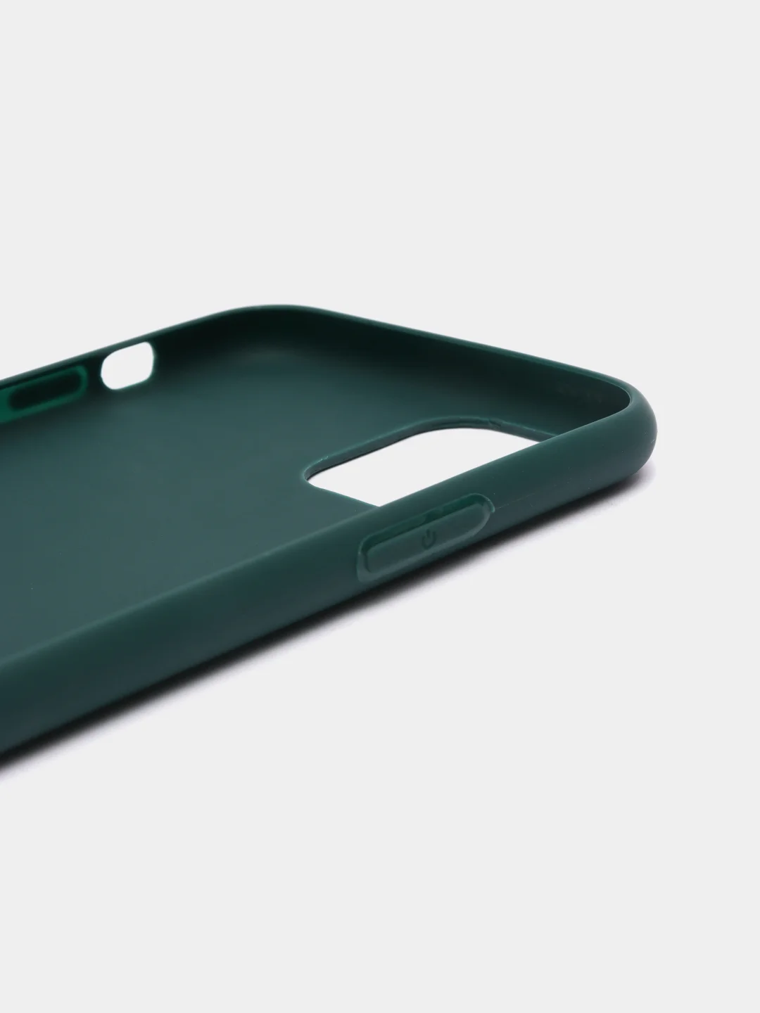 Тёмно-зелёный чехол силиконовый для iPhone 11, 11 Pro, 11 Pro Max, 12 Pro, 12 Pro Max