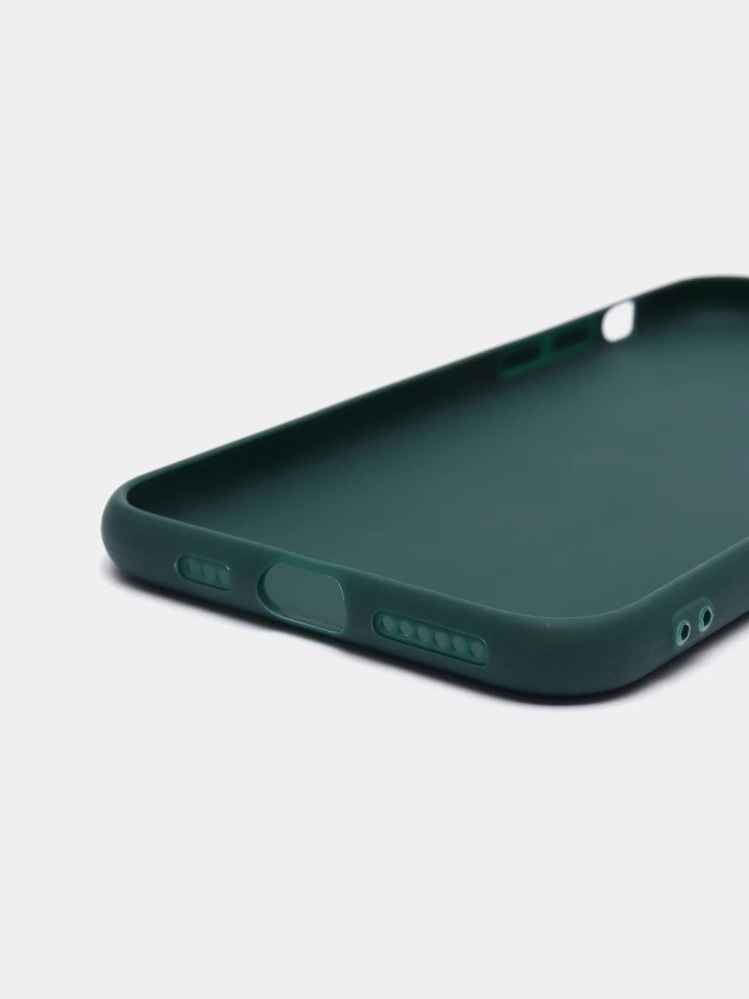 Тёмно-зелёный чехол силиконовый для iPhone 11, 11 Pro, 11 Pro Max, 12 Pro, 12 Pro Max
