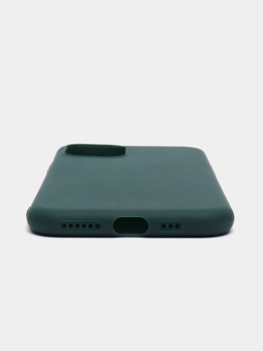 Тёмно-зелёный чехол силиконовый для iPhone 11, 11 Pro, 11 Pro Max, 12 Pro, 12 Pro Max