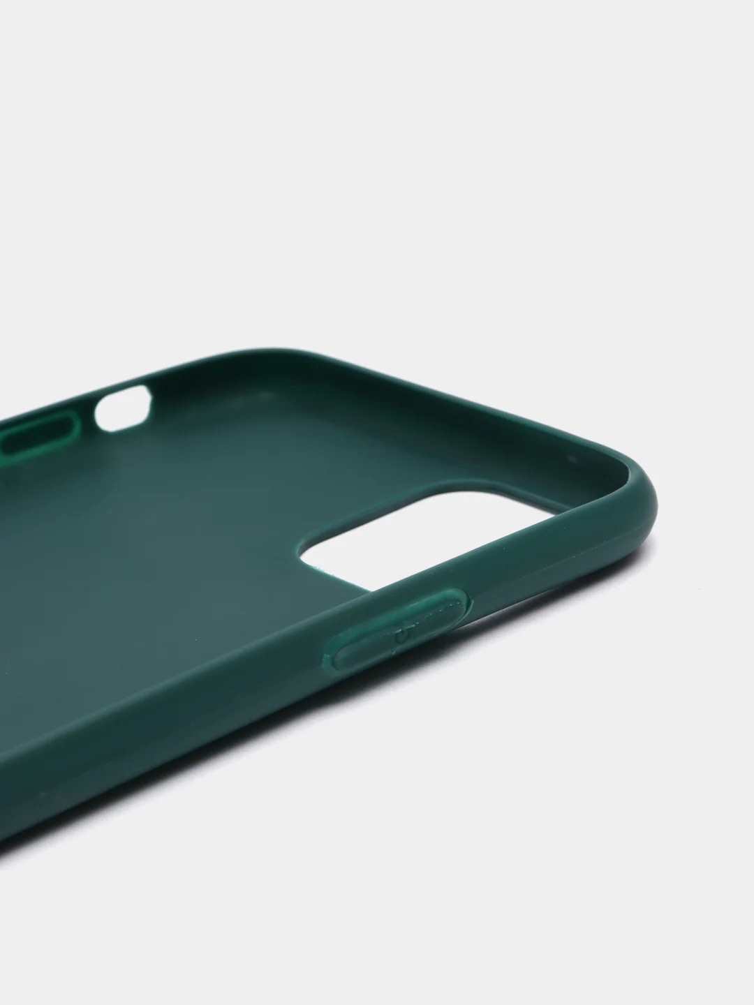 Тёмно-зелёный чехол силиконовый для iPhone 11, 11 Pro, 11 Pro Max, 12 Pro, 12 Pro Max