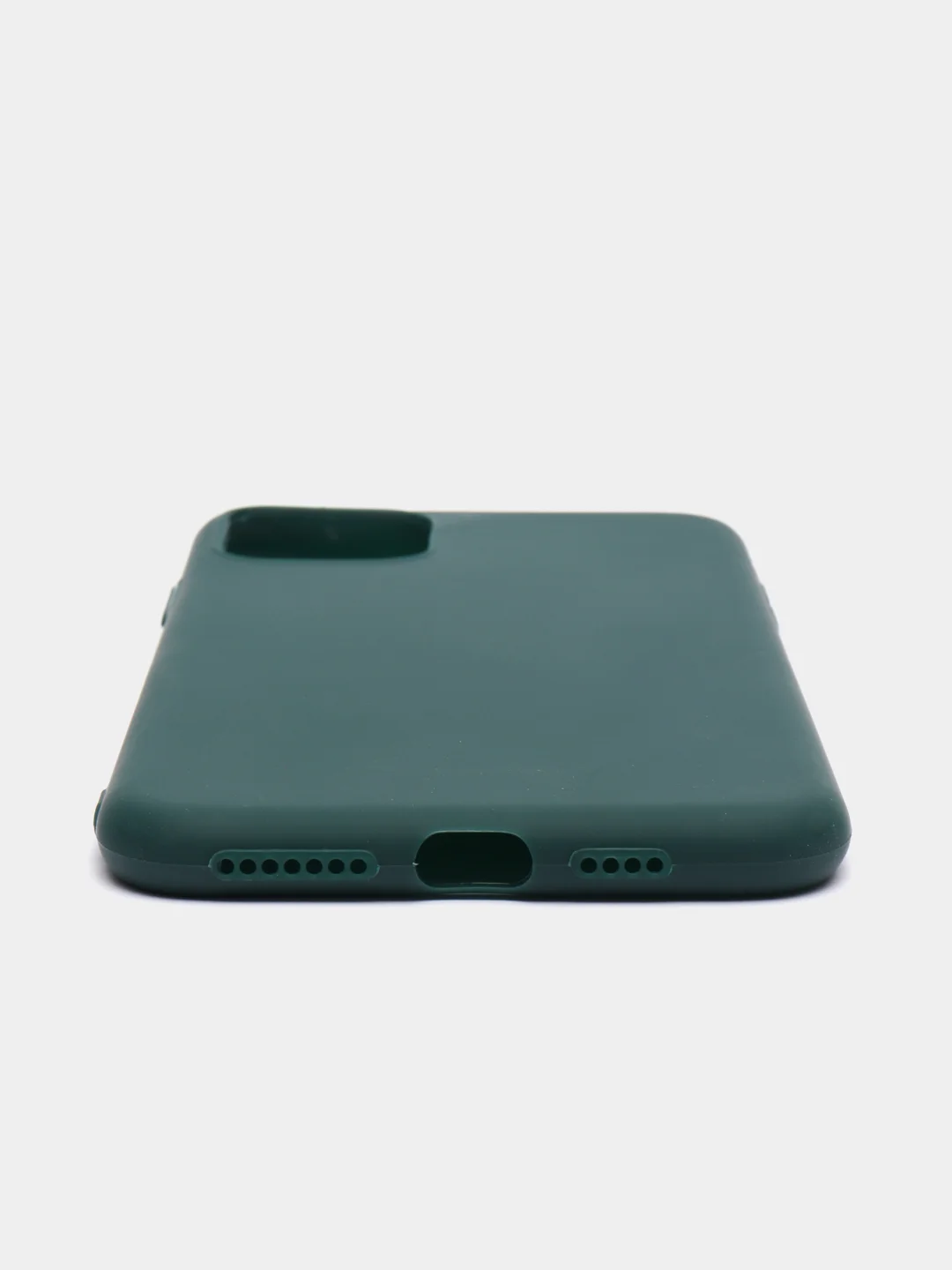 Тёмно-зелёный чехол силиконовый для iPhone 11, 11 Pro, 11 Pro Max, 12 Pro, 12 Pro Max