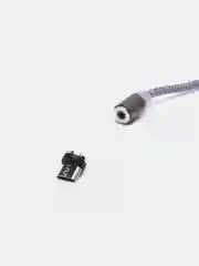 Тёмно-серый кабель зарядный магнитный тканевый MicroUSB/Type-C/Lightning  2.4A, Айфон, Андроид,головка