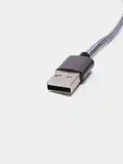 Тёмно-серый кабель зарядный магнитный тканевый MicroUSB/Type-C/Lightning  2.4A, Айфон, Андроид,головка
